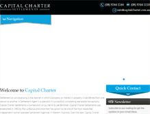 Tablet Screenshot of capitalcharter.com.au